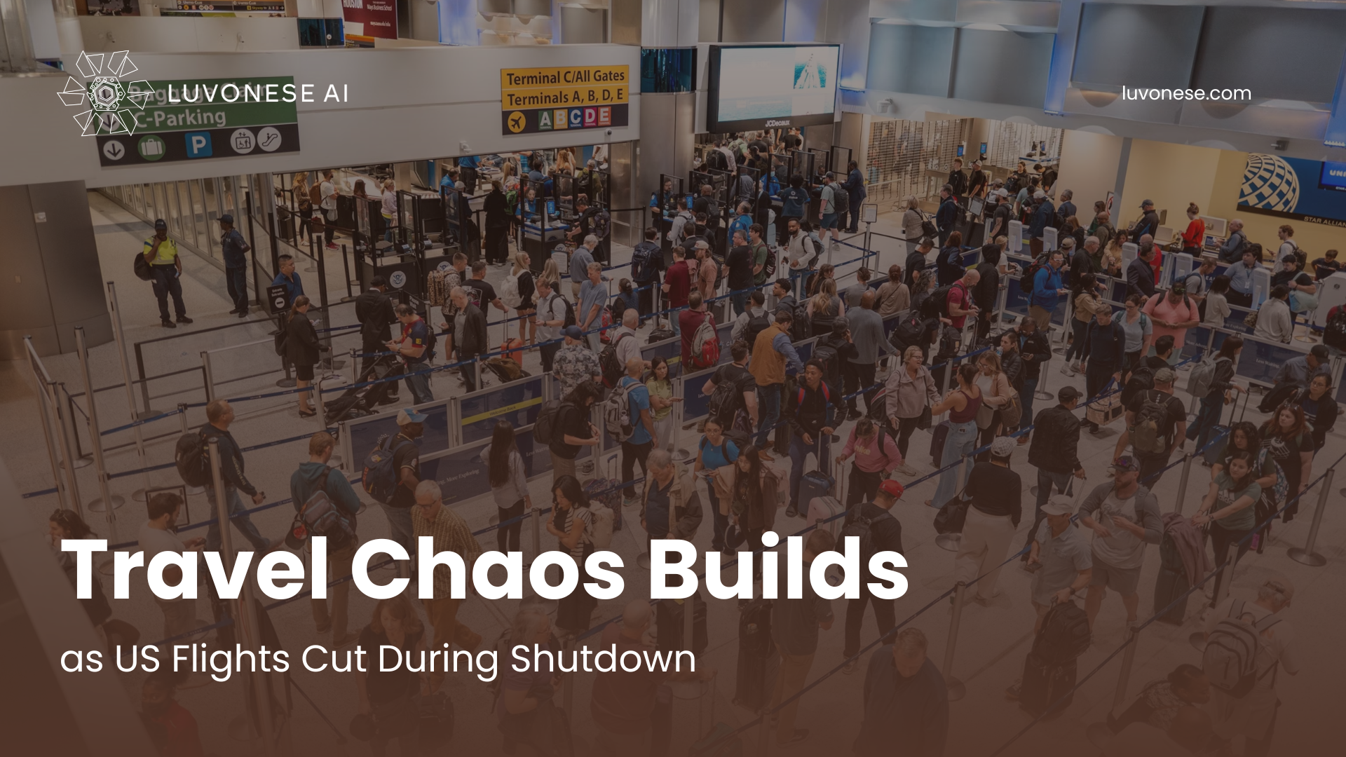 Travel Chaos Builds as US Flights Cut During Shutdown - Luvonese AI