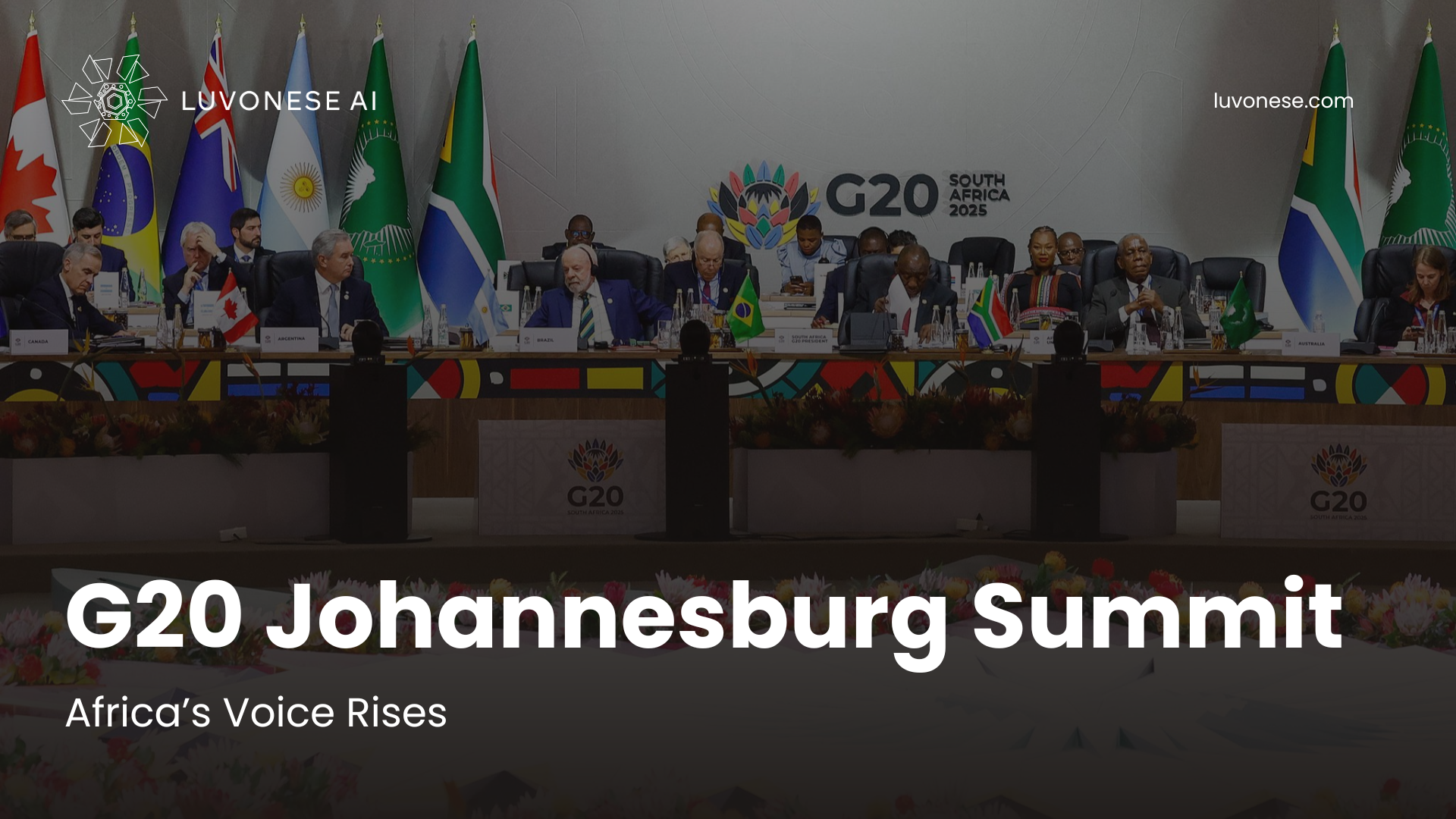G20 Johannesburg Summit Africa’s Voice Rises - Luvonese AI